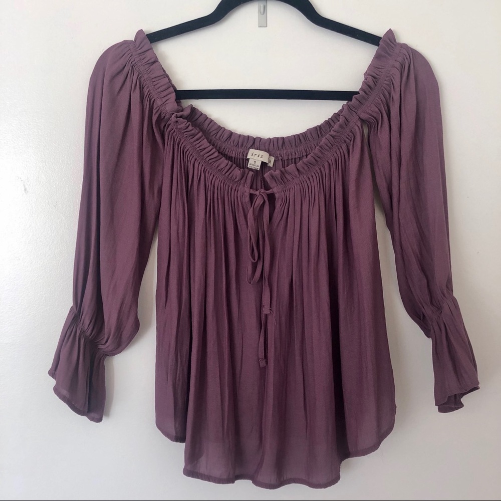 Off the Shoulder Top (Purple)